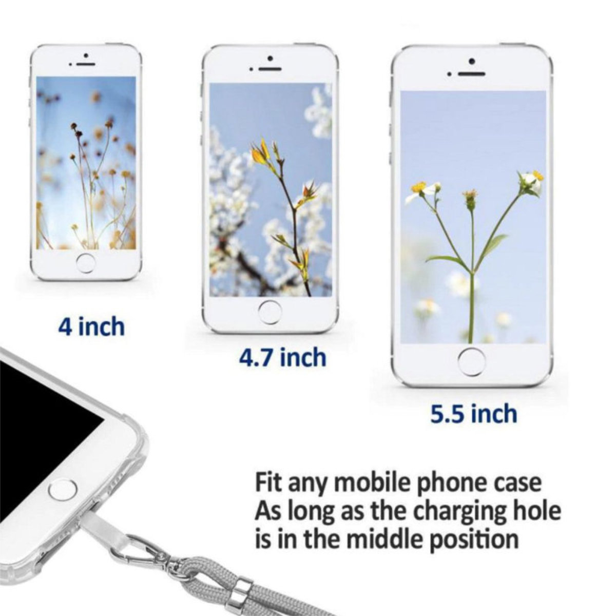 Snur universal de prindere telefon, Neck Strap 92823, lungime 133 cm, reglabil, cu carabina metalica, rosu [5]