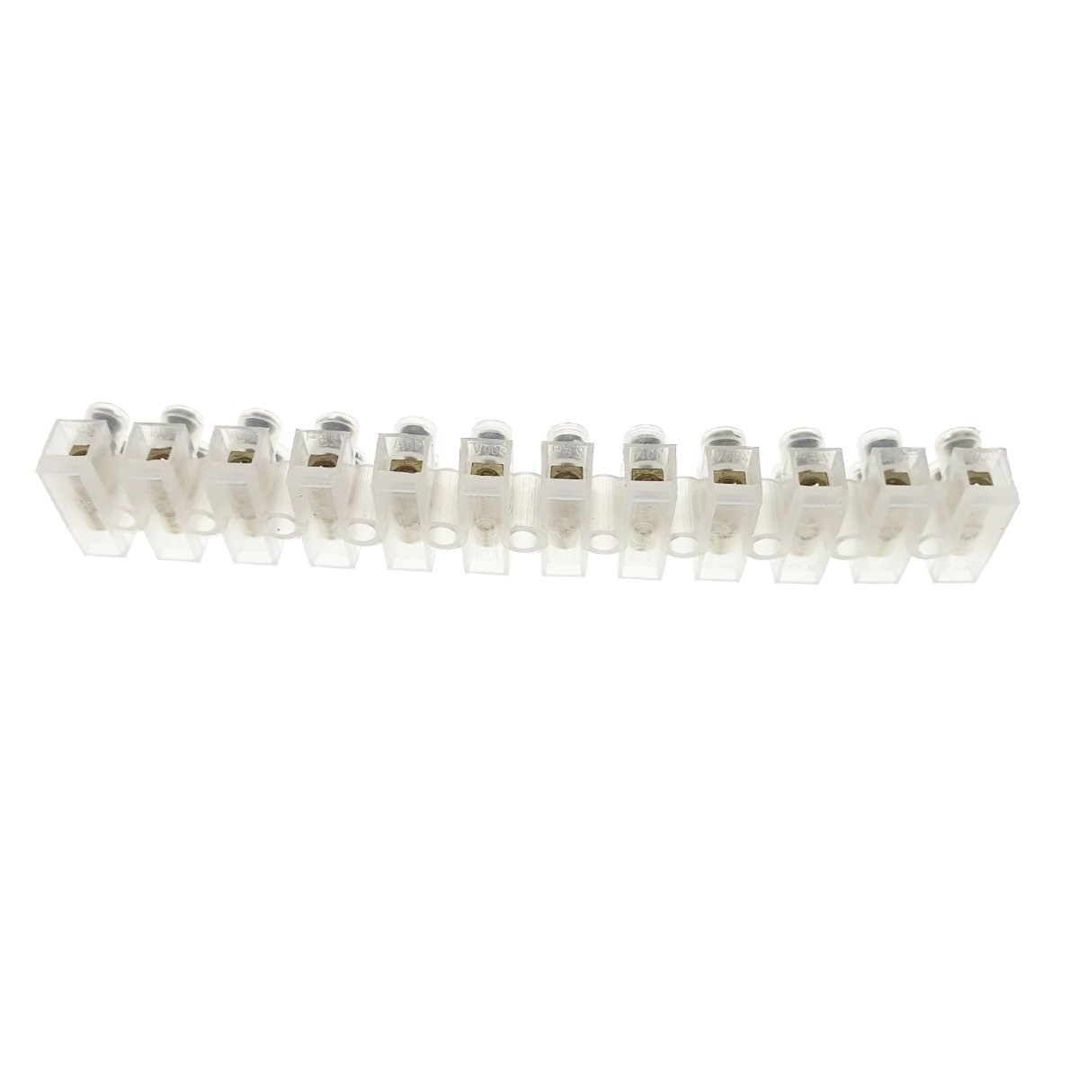 Soclu cu 12 conectori electrici pentru montaj, banda multi-contact, 20A, 120x20x13mm [2]