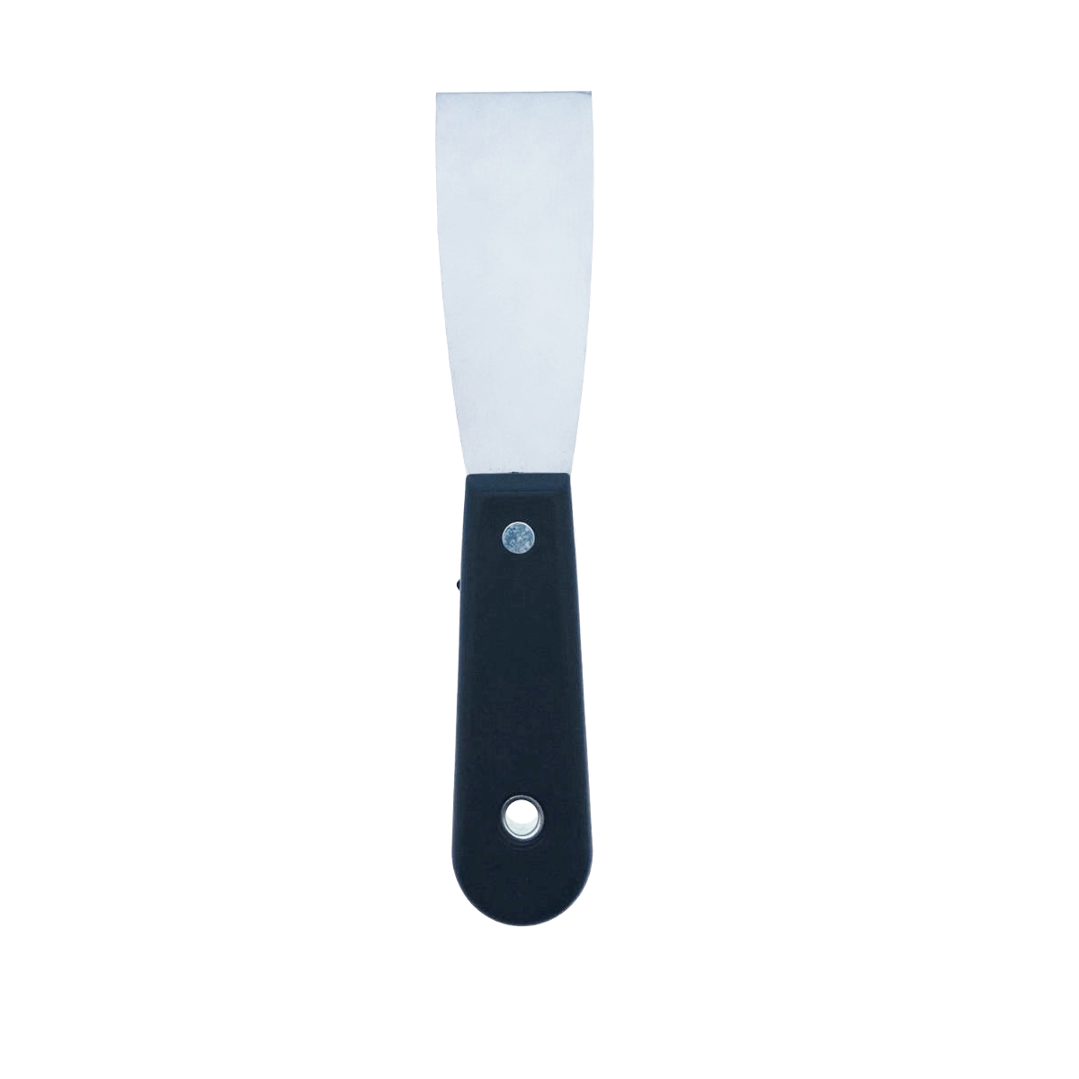 Spaclu inox cu maner din plastic, dimensiuni 195 x 38 x 15 mm , negru cu argintiu [6]
