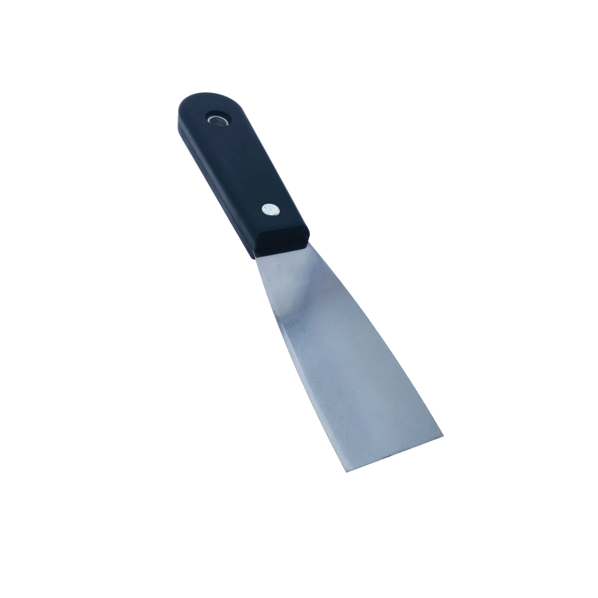 Spaclu inox cu maner din plastic, dimensiuni 195 x 38 x 15 mm , negru cu argintiu [7]