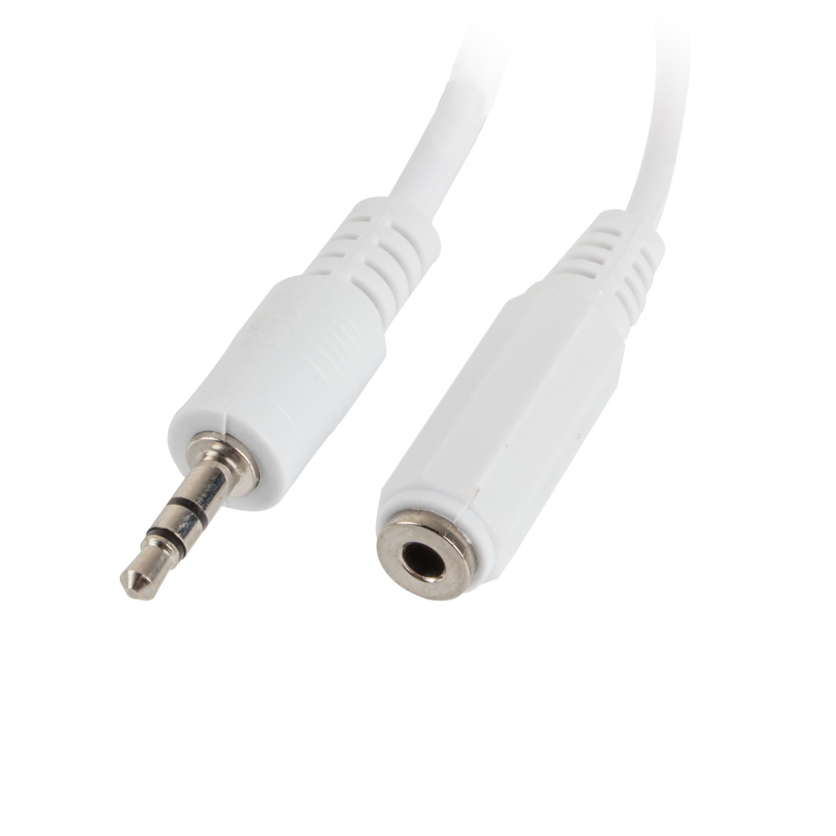 Splitter adaptor audio stereo jack 3.5 mm 3 pini tata la 2 x jack 3.5 mm 3 pini mama, Lanberg 40993, cu cablu 10 cm, alb [5]