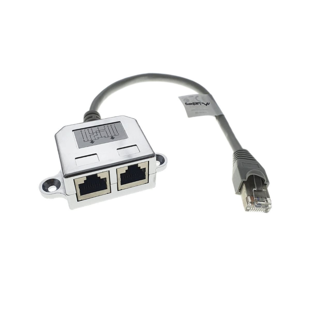 Splitter Lanberg 41332 dublu port LAN, RJ-45 la 2xRJ45 FTP [6]