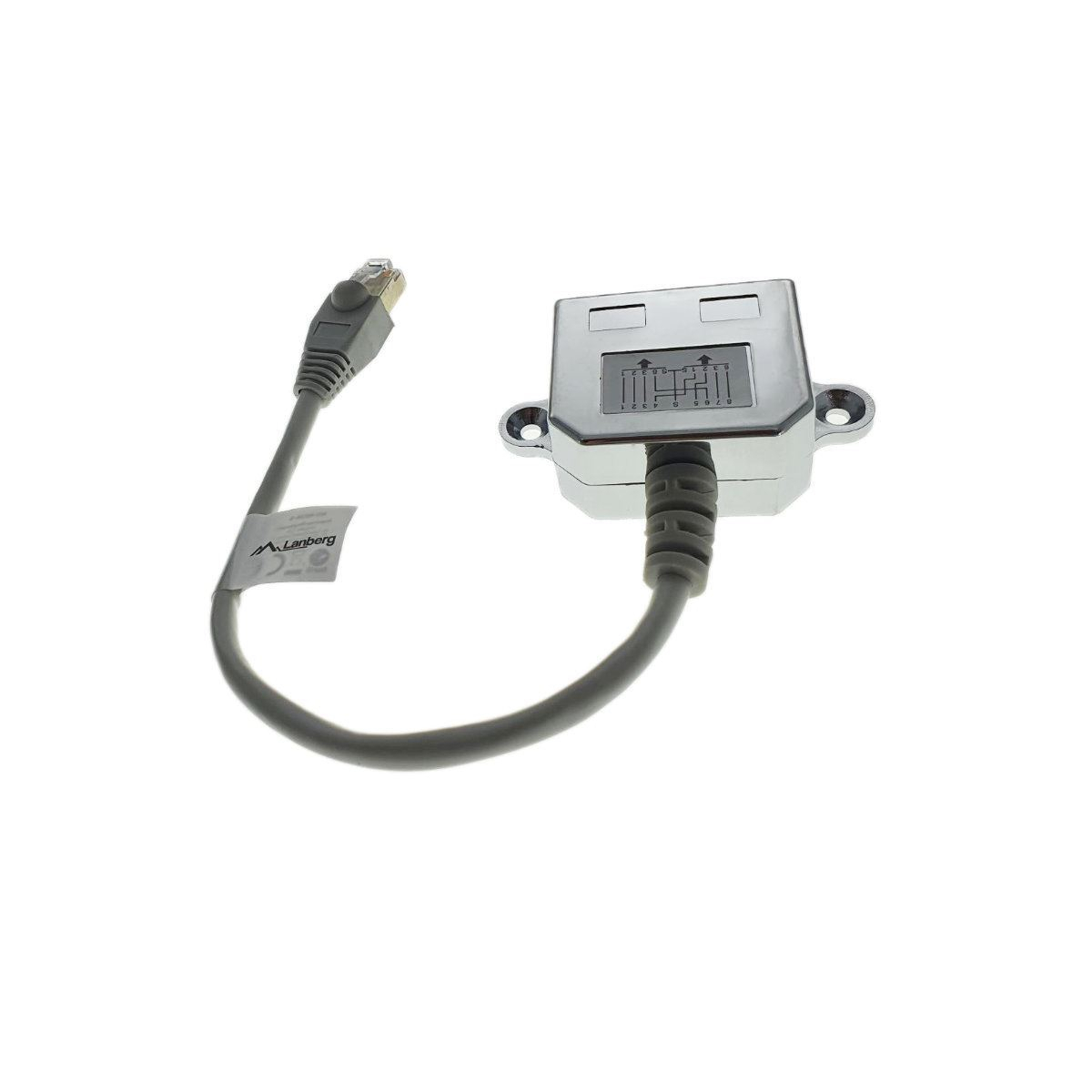 Splitter Lanberg 41332 dublu port LAN, RJ-45 la 2xRJ45 FTP [10]