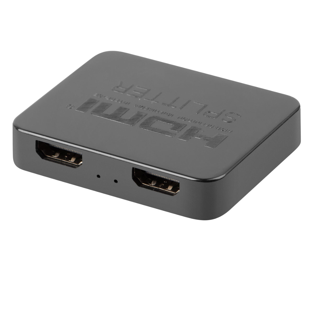 Splitter video Lanberg 42430, o intrare HDMI si 2 porturi de iesire HDMI 4K, 3D, alimentare microUSB 5V 1A, negru [2]