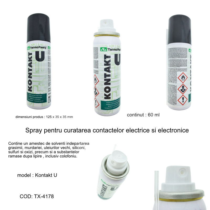 Spray Kontakt U, 60 ml, curatare electronice si contacte electrice [12]