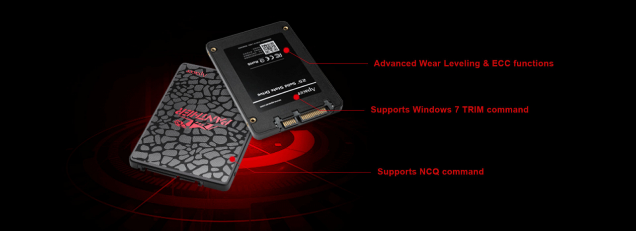 SSD Apacer AS350 Panther 480GB 2.5inch, SATAIII 6GB/S, 560/540 MB/s [6]