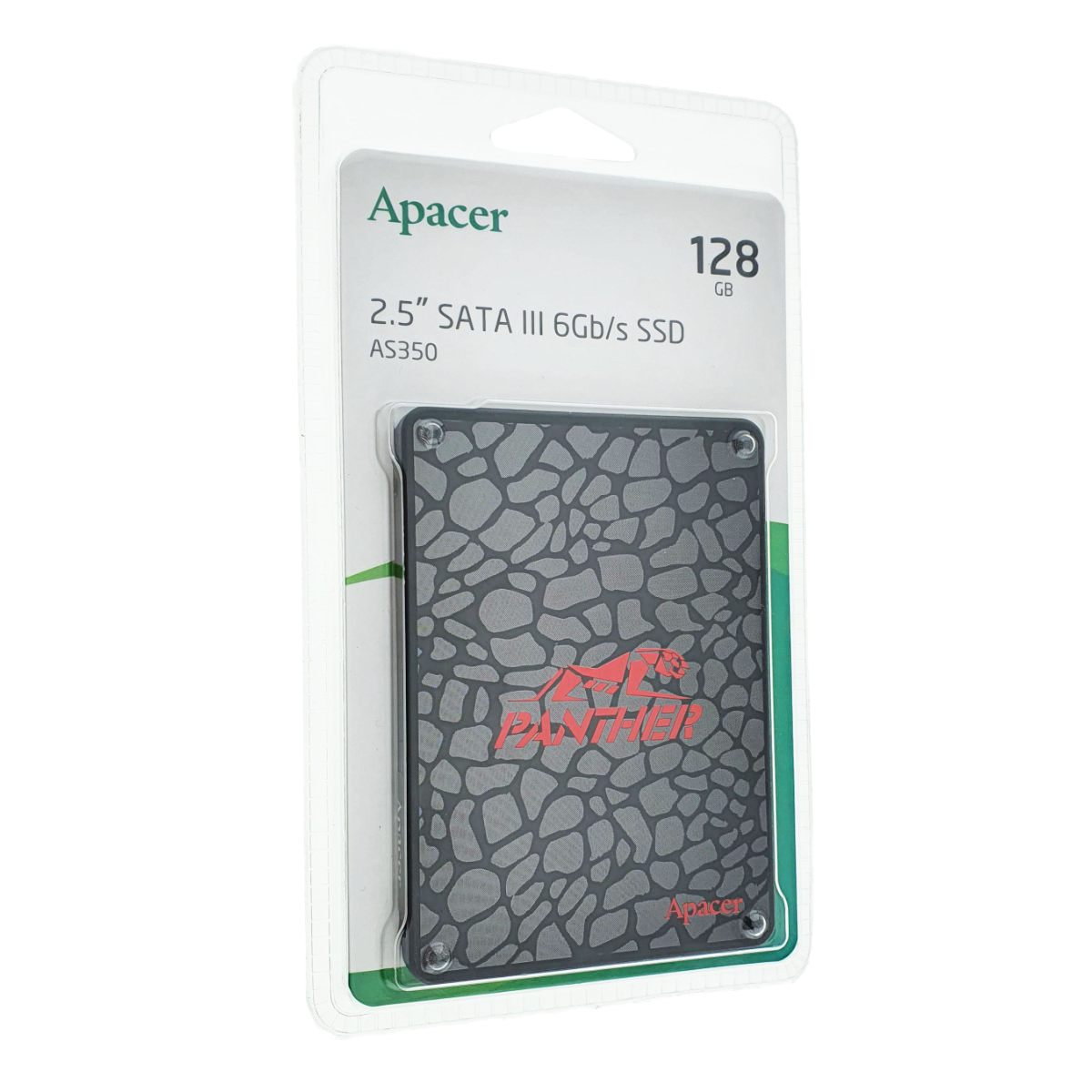 SSD Apacer Black Panther AS350, 128GB, interfata SATA III, negru cu rosu [2]