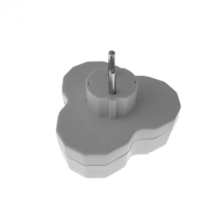 Stecher schuko triplu DS003,16A,250V , alb [5]