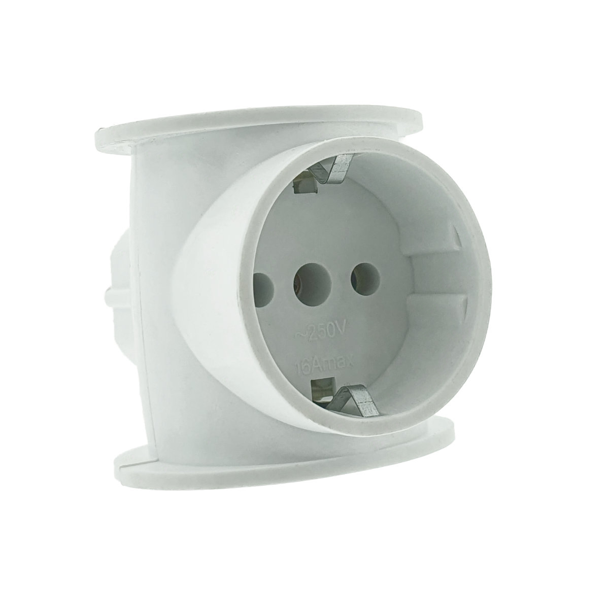 Stecher tip butoias, triplu, Flores 40532, 16A, 220V, alb [3]