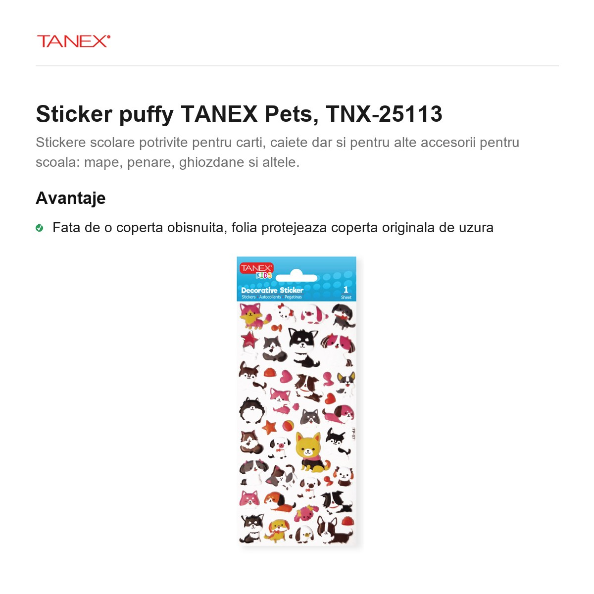 Sticker puffy TANEX Pets, TNX-25113 [2]