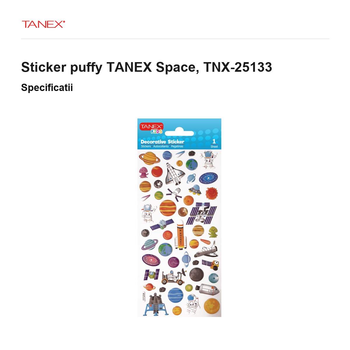 Sticker puffy TANEX Space, TNX-25133 [3]