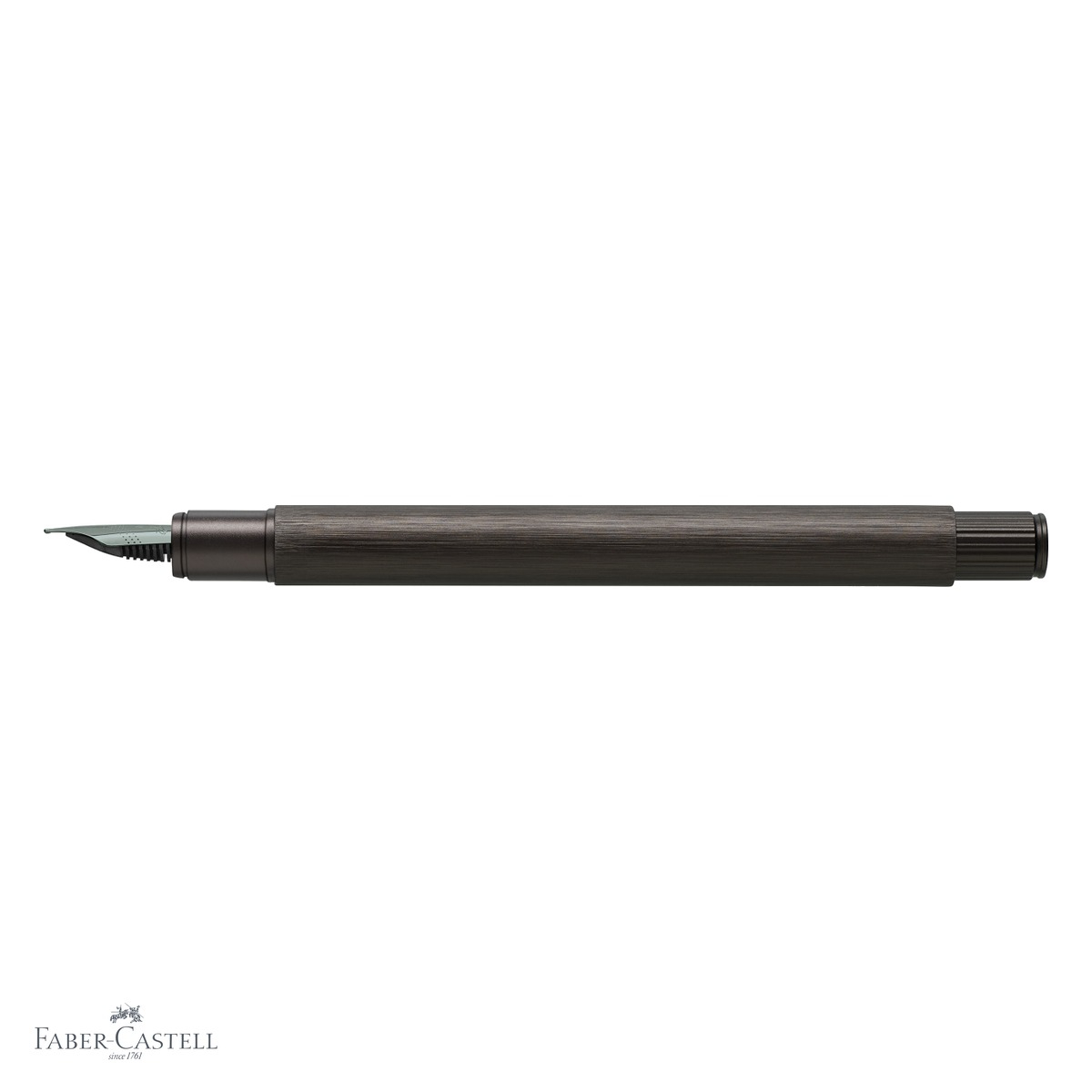 Stilou Faber-Castell Neo Slim din aluminiu anodizat negru, penita otel inoxidabil M, pentru profesionisti [4]