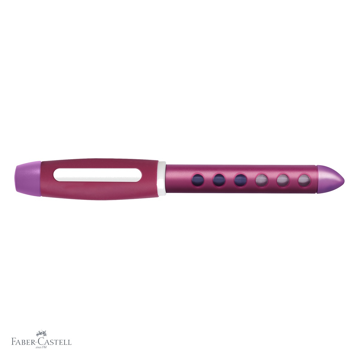 Stilou scolar Faber-Castell Scribolino Blackberry, penita iridiu, ergonomic, pentru dreptaci incepatori [7]