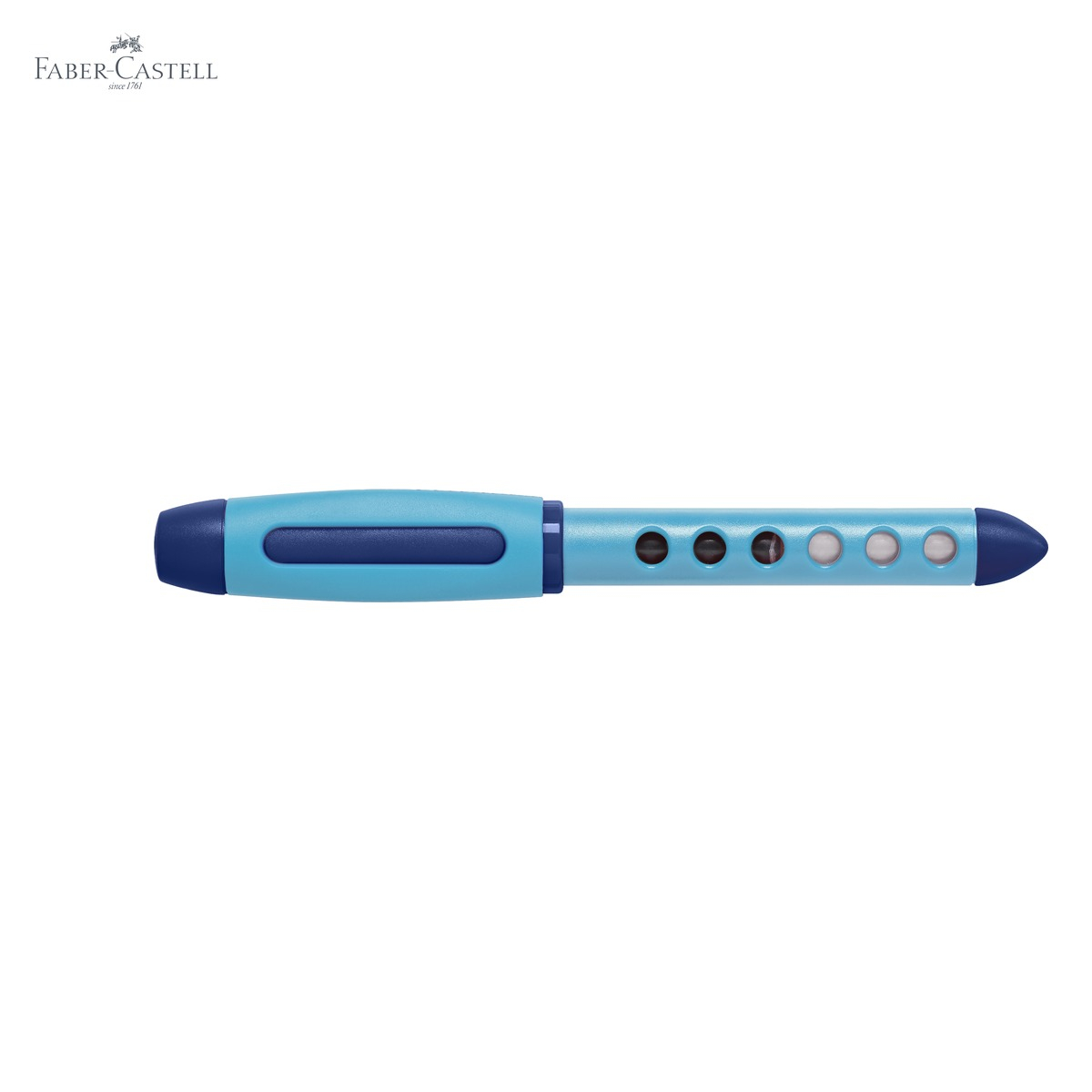 Stilou scolar Faber-Castell Scribolino, penita din iridiu, pentru dreptaci incepatori, albastru [9]