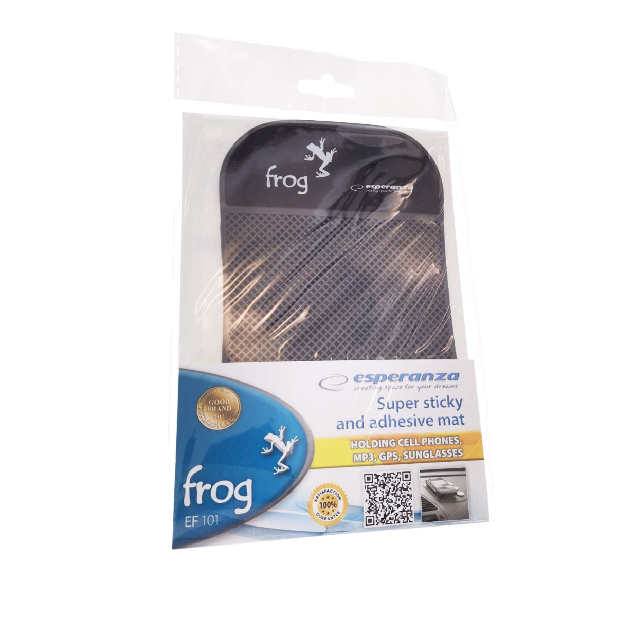 Suport auto anti derapant, Esperanza Frog EF101, dimensiuni 145 x 90 mm, negru [3]