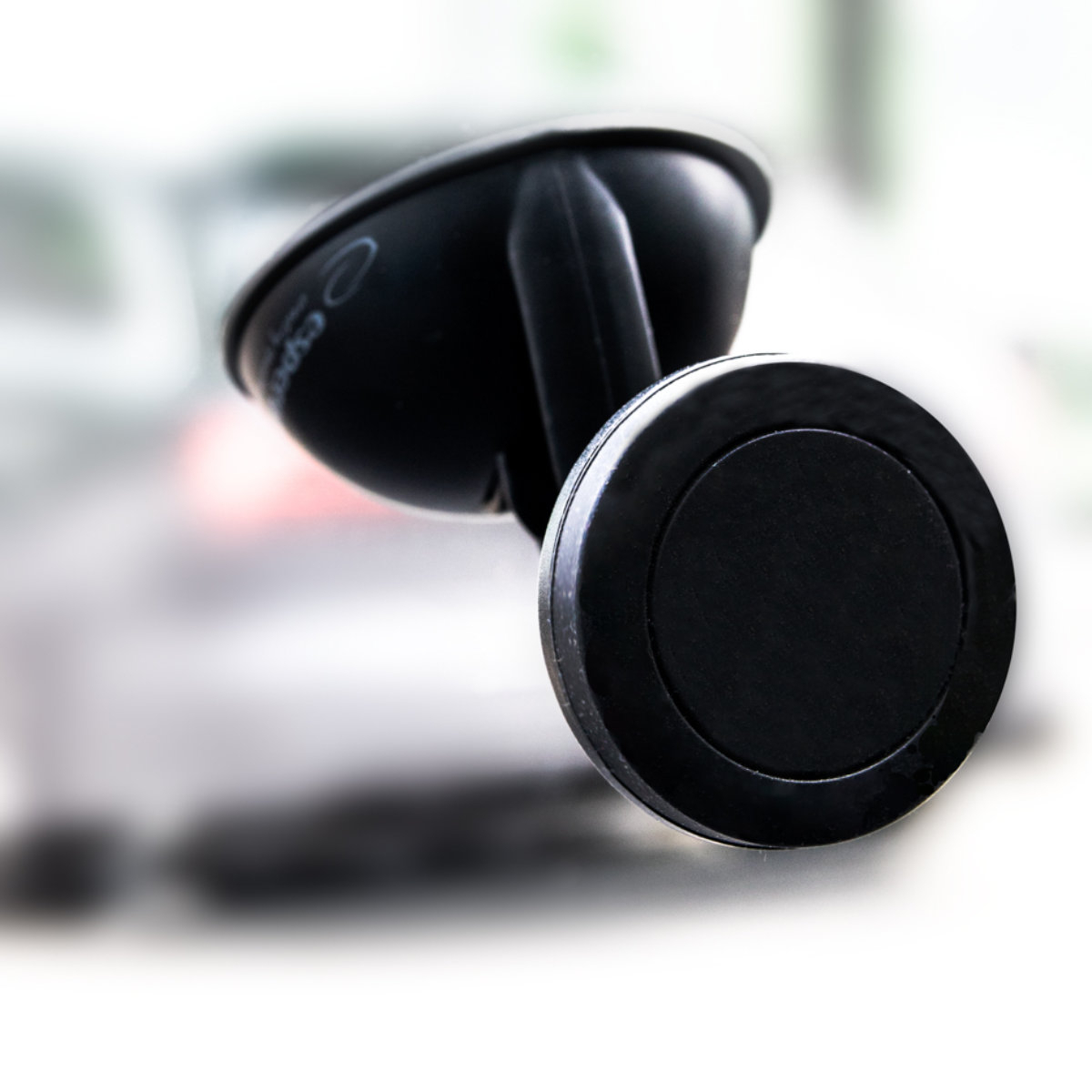 Suport auto magnetic, Esperanza Allure, pentru smartphone, cu ventuza fixare, rotire 360 de grade, negru [2]