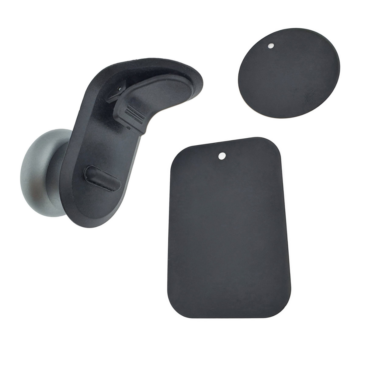 Suport auto magnetic, Esperanza Snare 94288, cu clema de prindere la grila de ventilatie, negru cu argintiu [9]