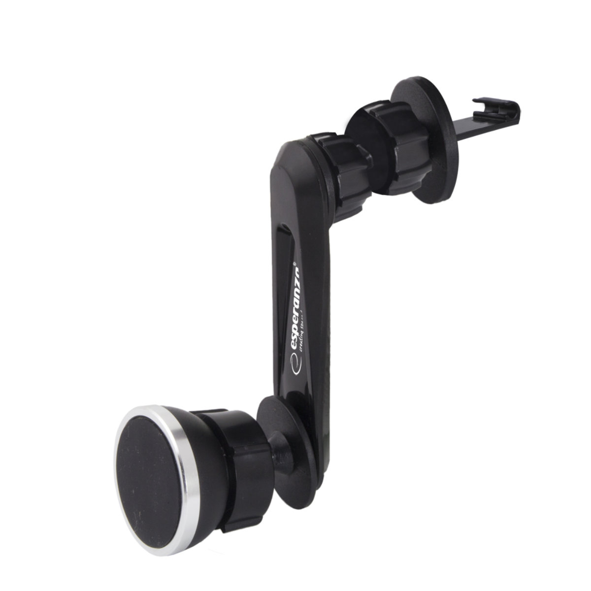 Suport auto magnetic, Esperanza Trick 94293, cu prindere la grila de ventilatie, negru [5]