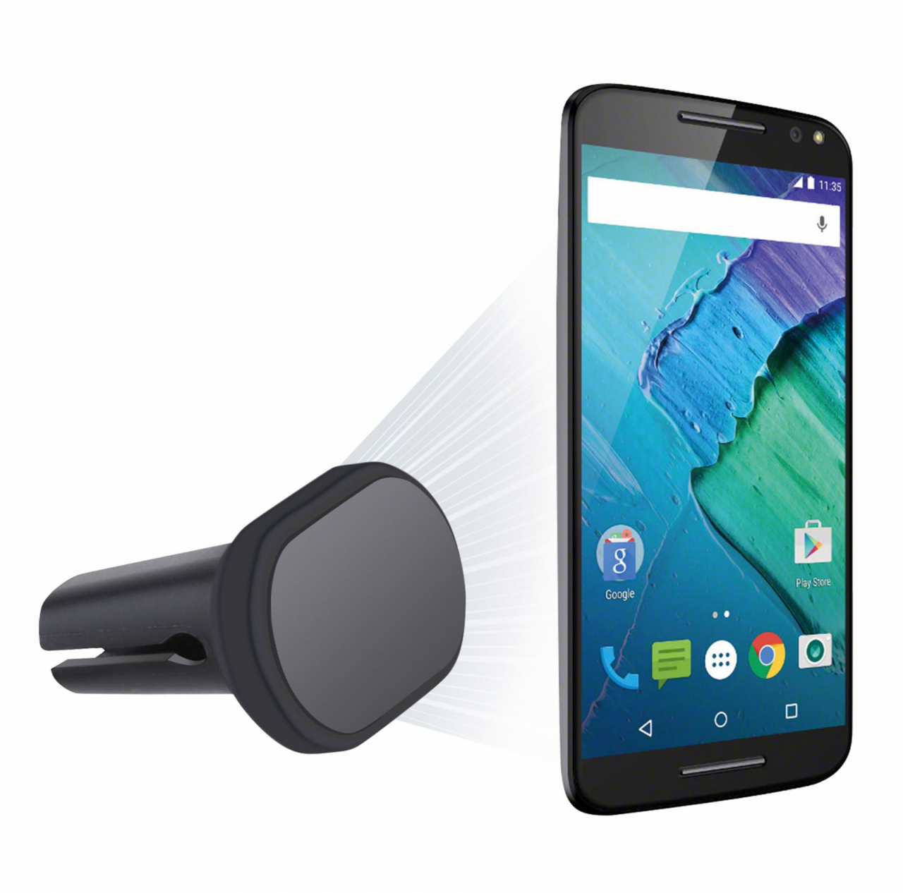 Suport auto pentru smartphone , Omega , cu magnet , prindere pe grila de ventilatie [43482] [5]