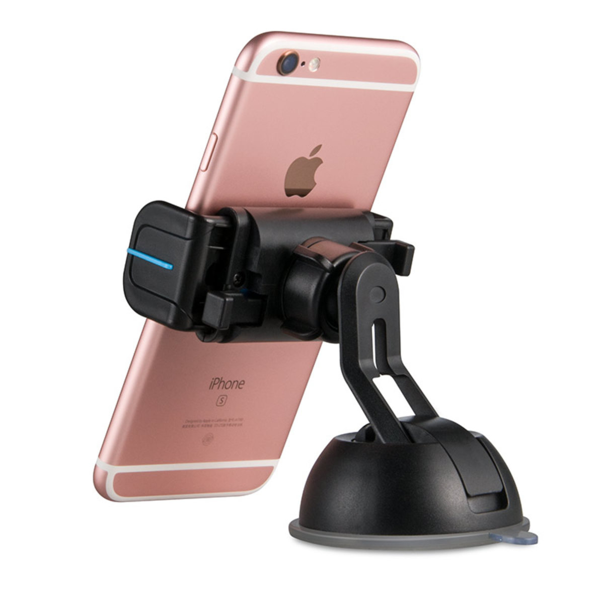 Suport auto telefon, HOCO CPH17, prindere semiautomatica 58 - 85 mm, cu ventuza de fixare la baza [5]