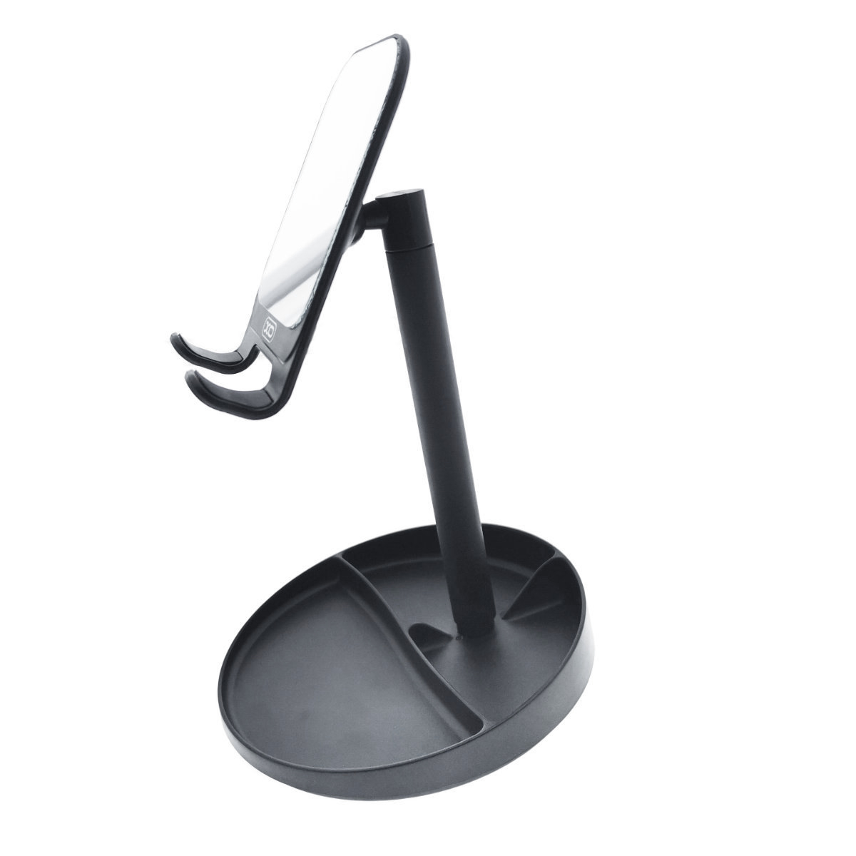 Suport de birou universal, XO-C42 86730 Desktop Holder, din metal, cu oglinda, negru [3]