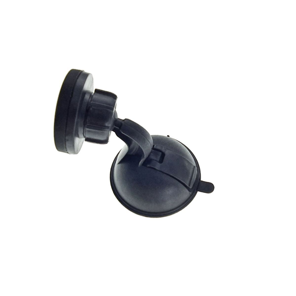 Suport magnetic rotund 43x10mm pentru smartphone cu ventuza de prindere la baza, negru [10]