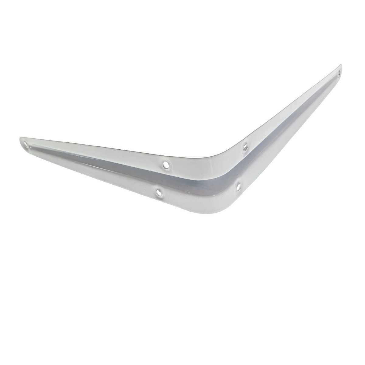 Suport pentru raft si polita, din metal, 245x200x40mm, alb [5]