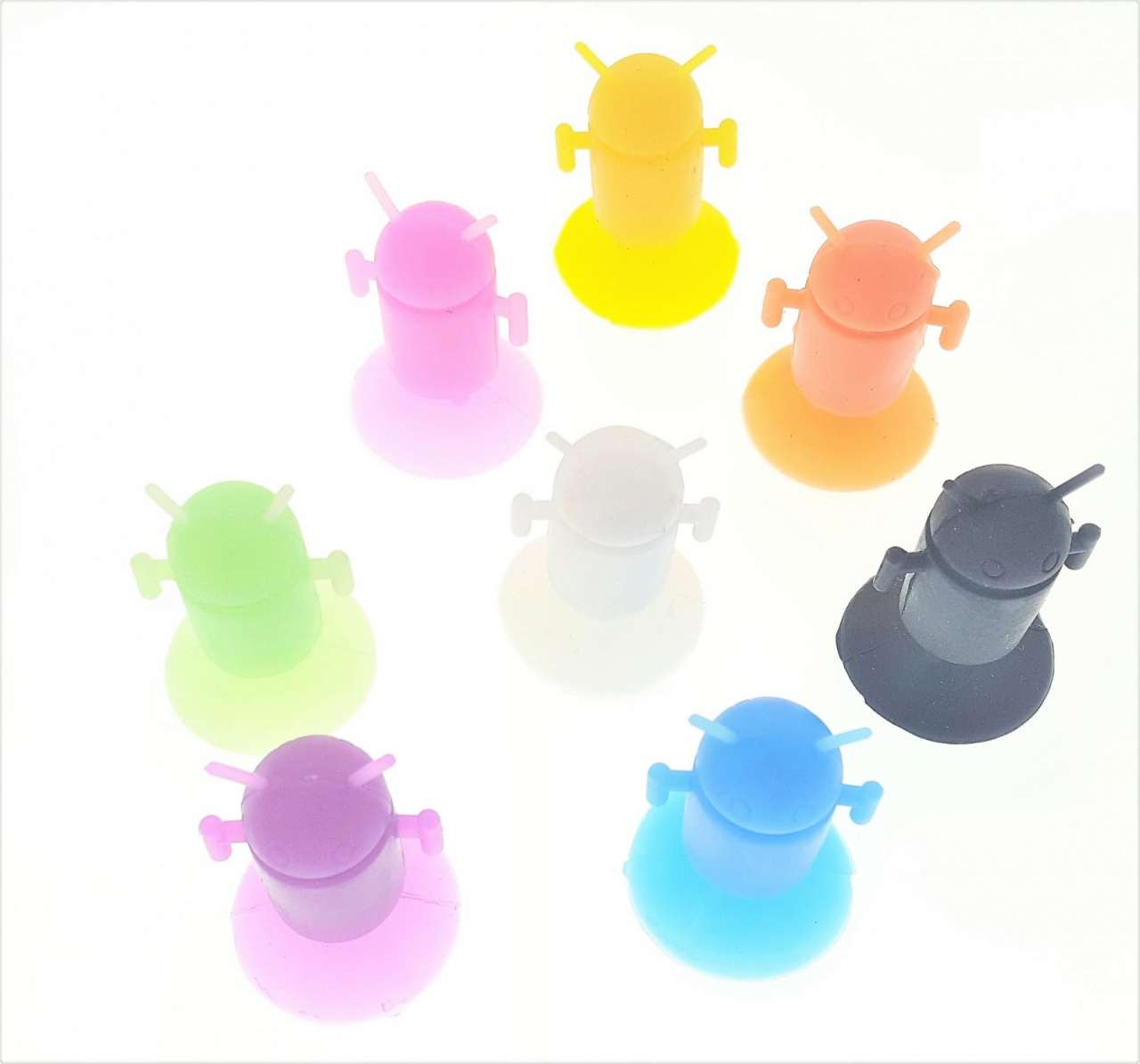 Suport silicon, Suport smartphone robot cu ventuza [3]