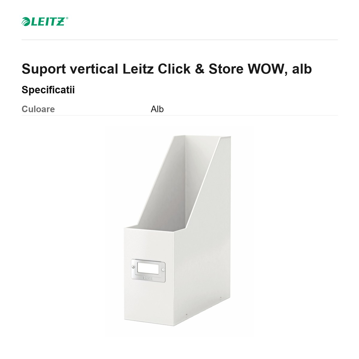 Suport vertical Leitz Click & Store WOW, alb [3]