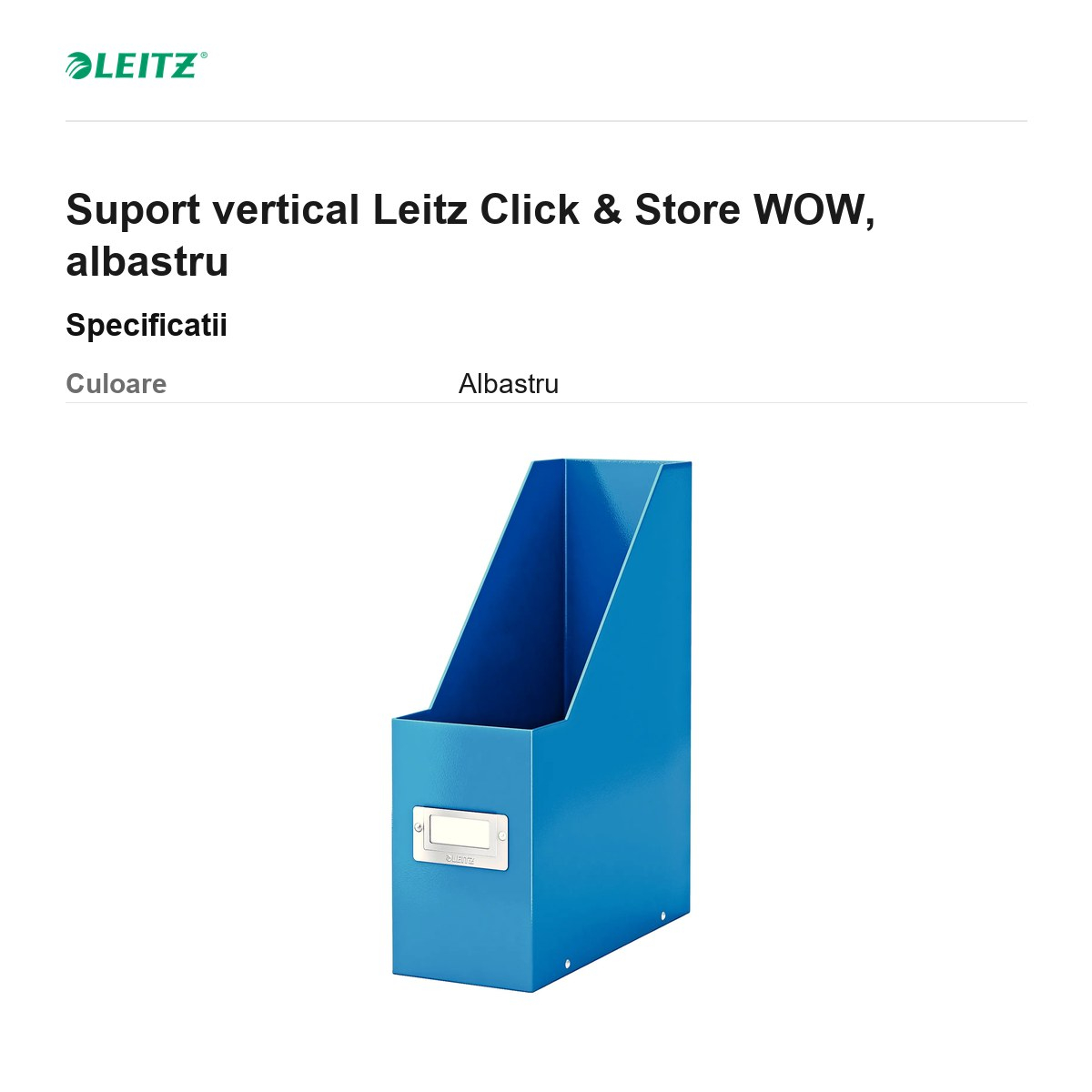 Suport vertical Leitz Click & Store WOW, albastru [3]