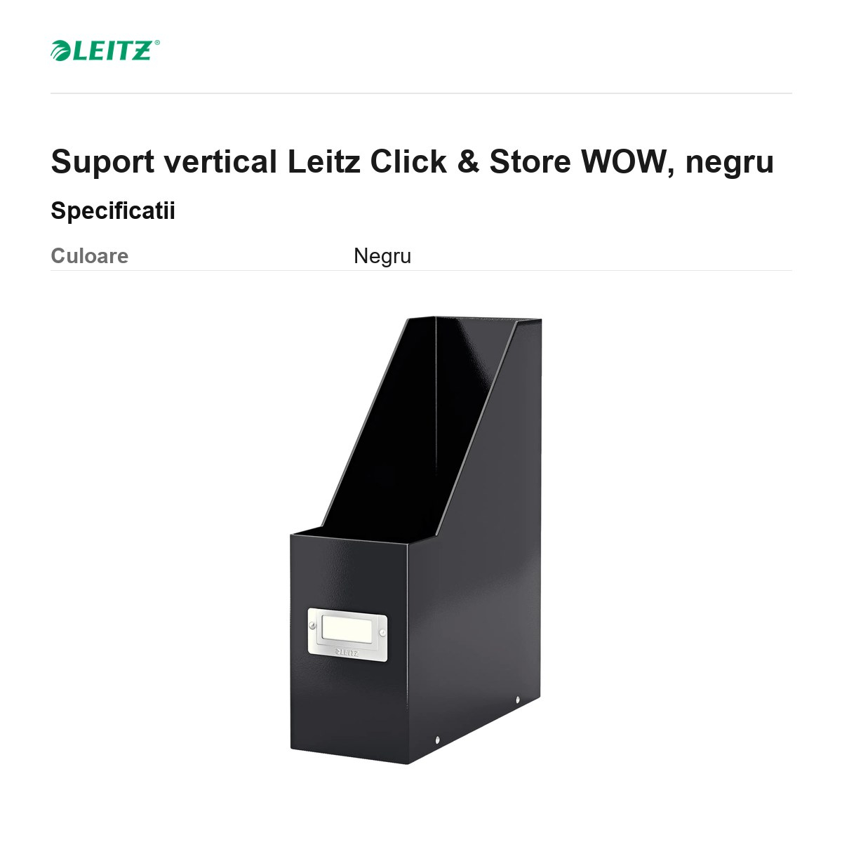 Suport vertical Leitz Click & Store WOW, negru [3]