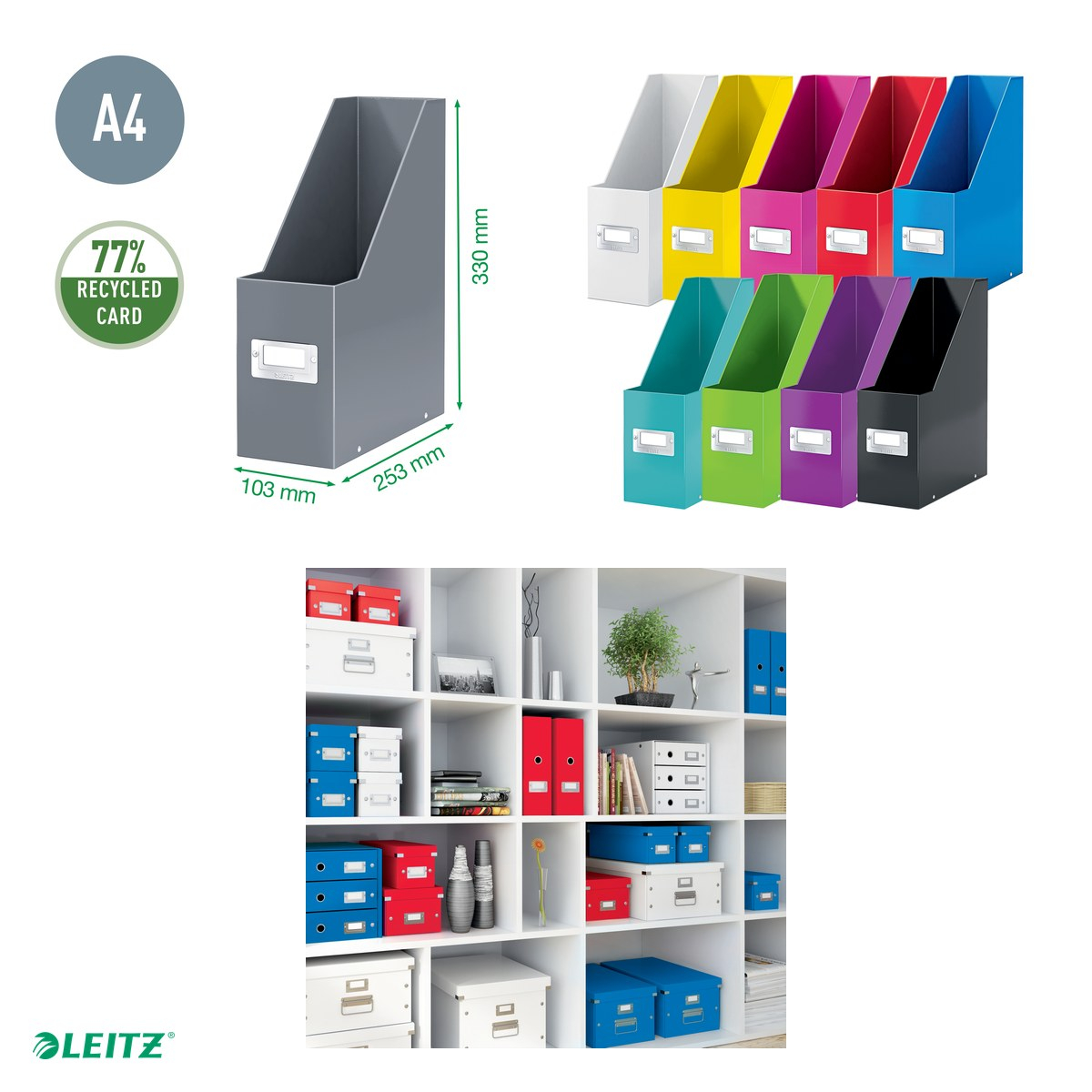 Suport vertical Leitz Click & Store WOW, rosu [5]