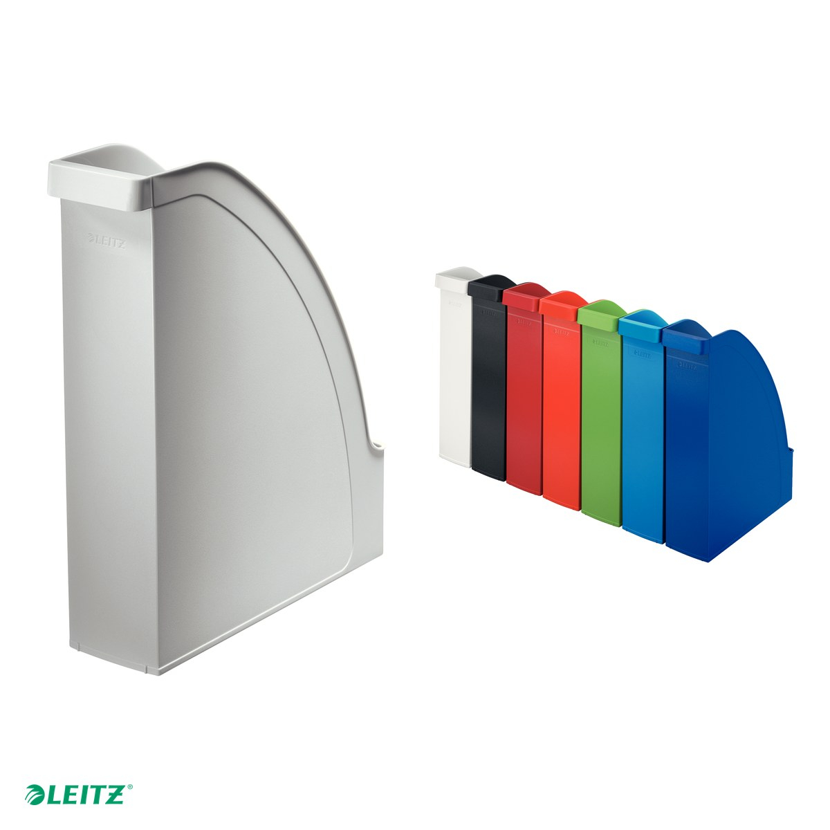 Suport vertical Leitz Plus, pentru documente, PS, A4, capacitate 70 mm, gri [5]