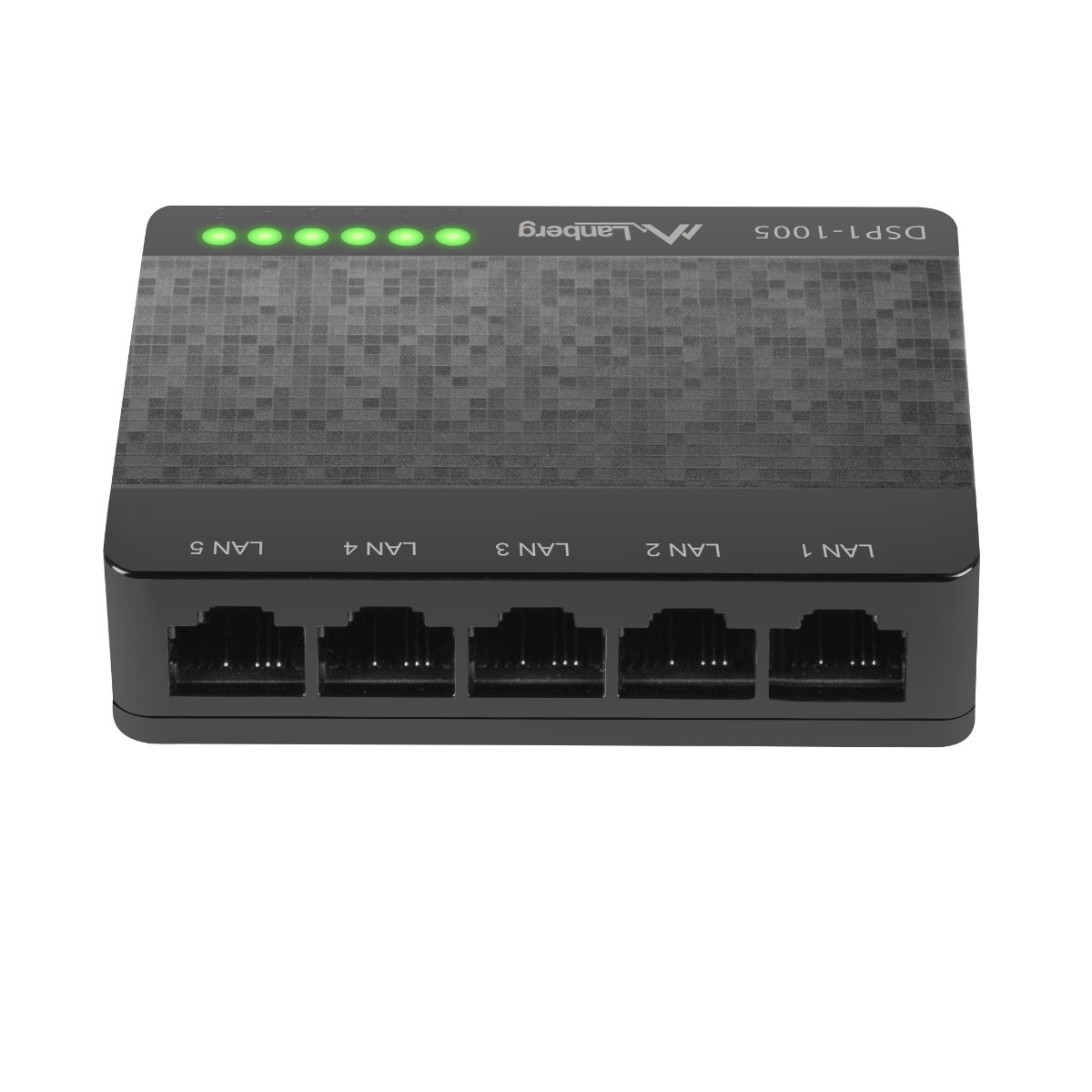 Switch Gigabit Lanberg 41569, cu 5 porturi Gigabit Ethernet RJ-45 10/100/1000 Mbps, 5V, racire pasiva, negru [3]