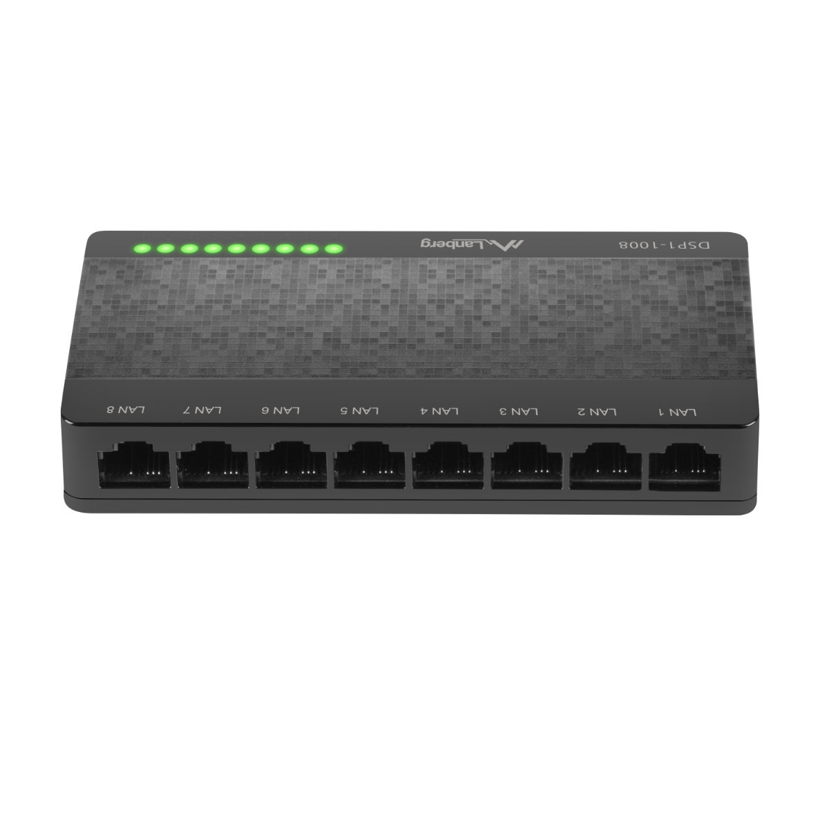 Switch Gigabit Lanberg 41570, cu 8 porturi Gigabit Ethernet RJ-45 10/100/1000 Mbps, 5V, racire pasiva, negru [7]
