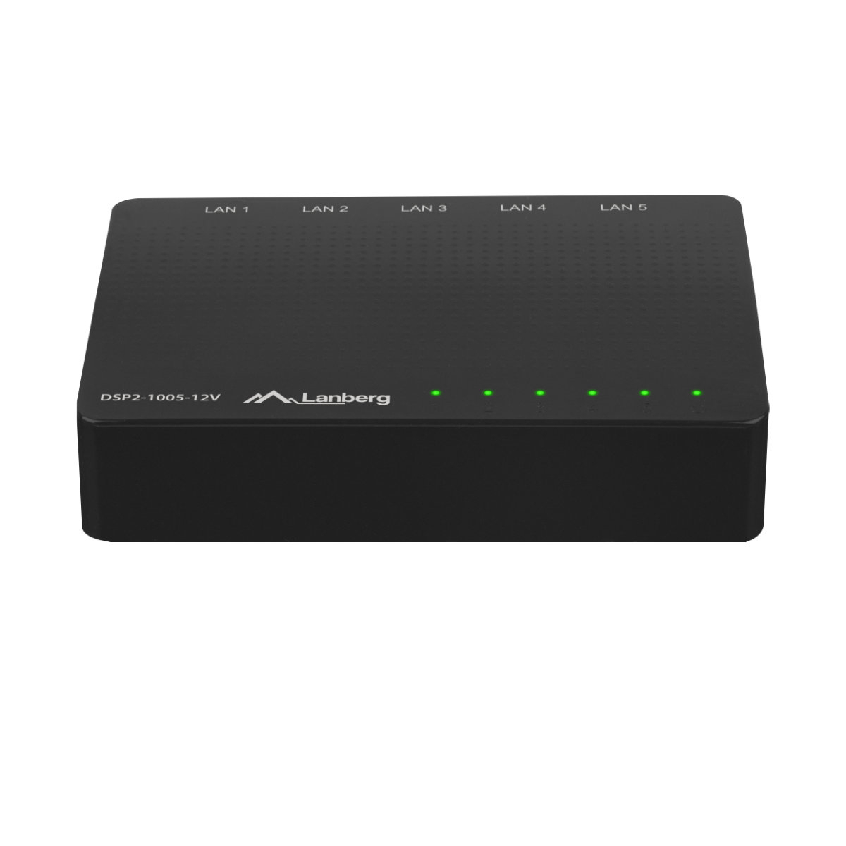 Switch Gigabit Lanberg 42416, cu 5 porturi Gigabit Ethernet RJ-45 10/100/1000 Mbps, 12V, racire pasiva, negru [6]