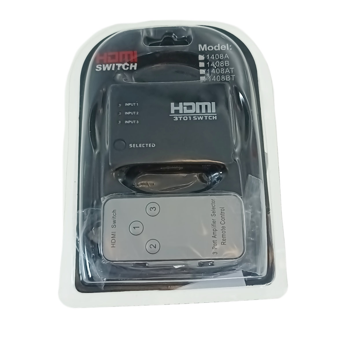 Switch HDMI 4K, cu 3 porturi de intrare si 1 port de iesire, cu telecomanda si senzor IR, negru [5]