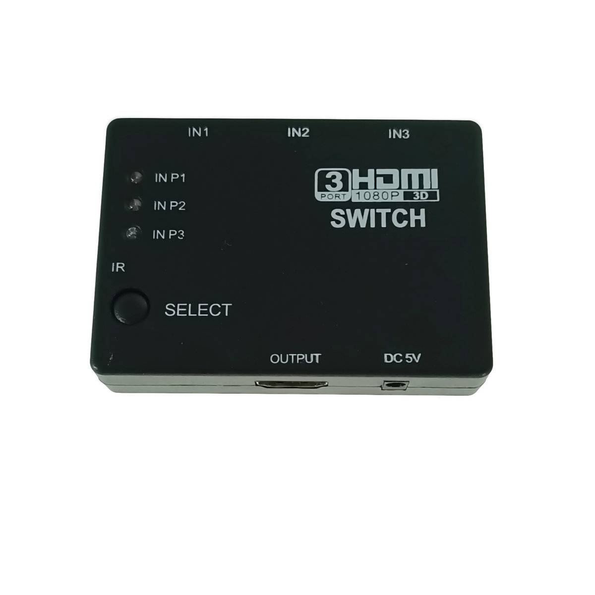 Switch HDMI FHD 1080p, cu 3 porturi de intrare si 1 port de iesire, cu telecomanda, negru [1]