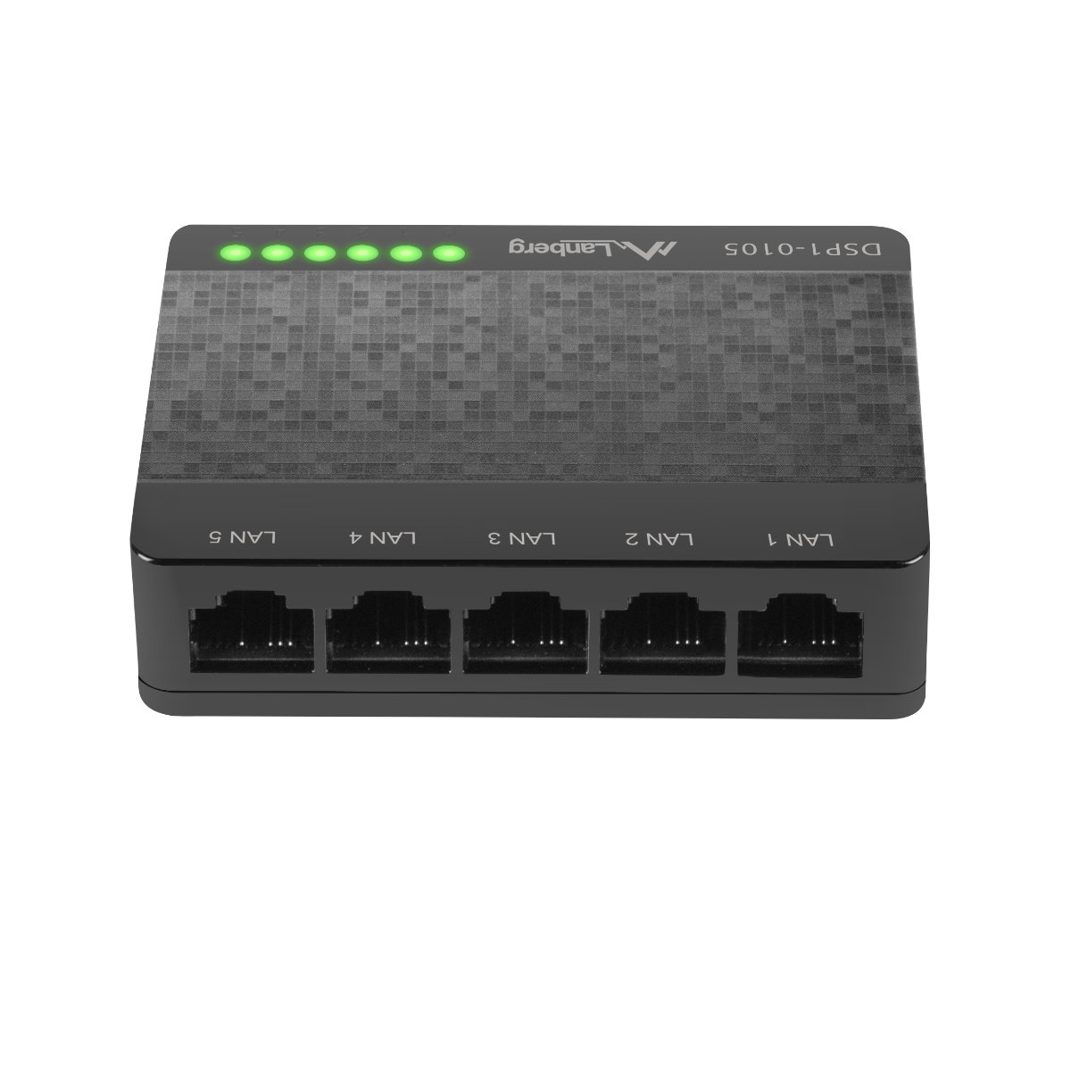 Switch Lanberg 41567, cu 5 porturi Fast Ethernet RJ-45 10/100 Mbps, 5V, racire pasiva, negru [3]