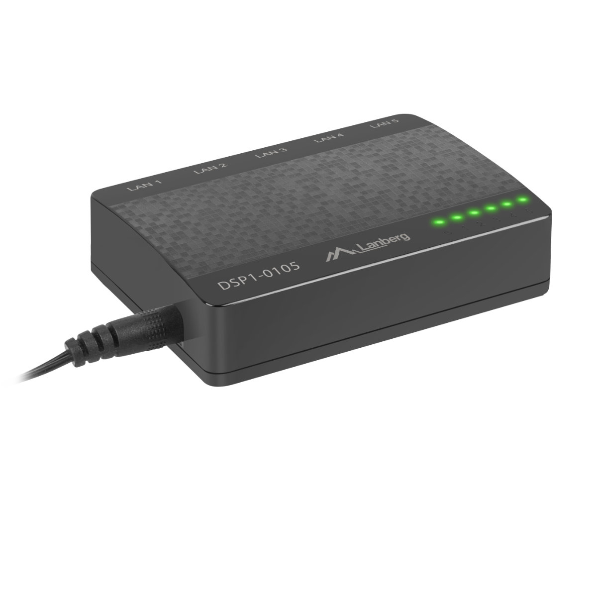 Switch Lanberg 41567, cu 5 porturi Fast Ethernet RJ-45 10/100 Mbps, 5V, racire pasiva, negru [4]