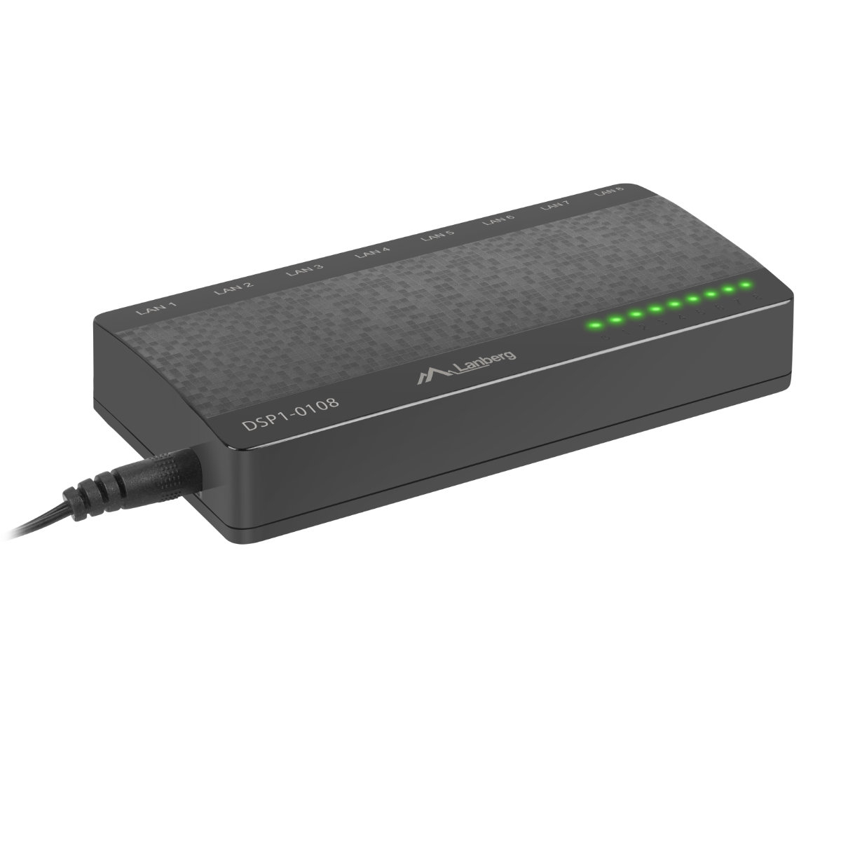 Switch Lanberg 41568, cu 8 porturi Fast Ethernet RJ-45 10/100 Mbps, 5V, racire pasiva, negru [4]