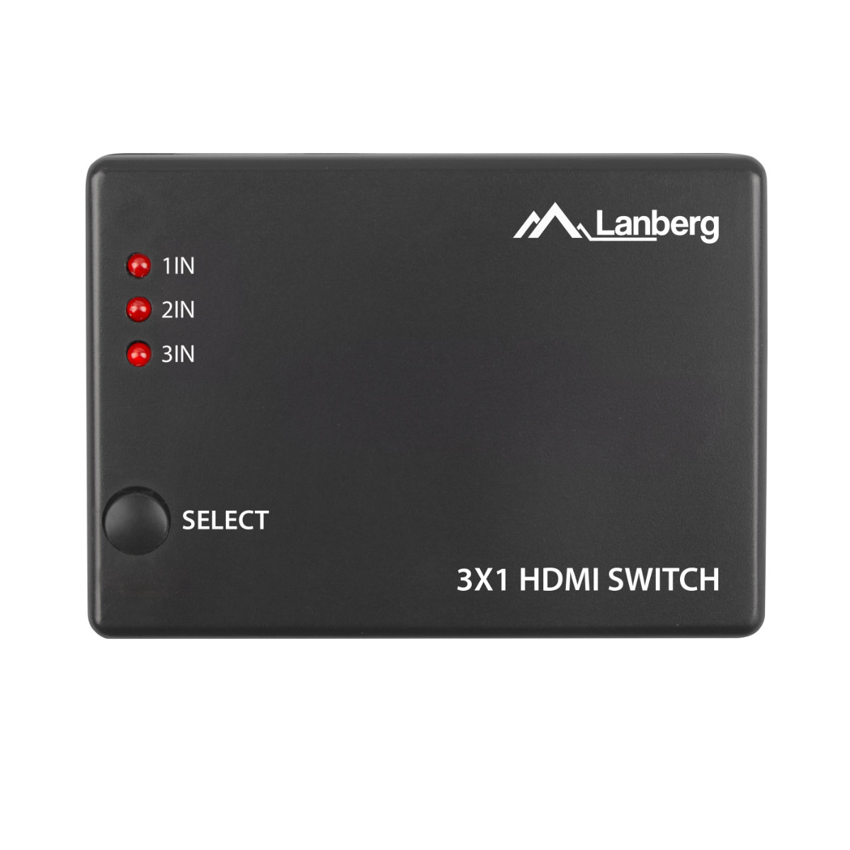 Switch video Lanberg 42433, comutator cu 3 intrari HDMI si un port de iesire HDMI 4K, 3D, telecomanda, alimentare microUSB 5V 1A, negru [8]