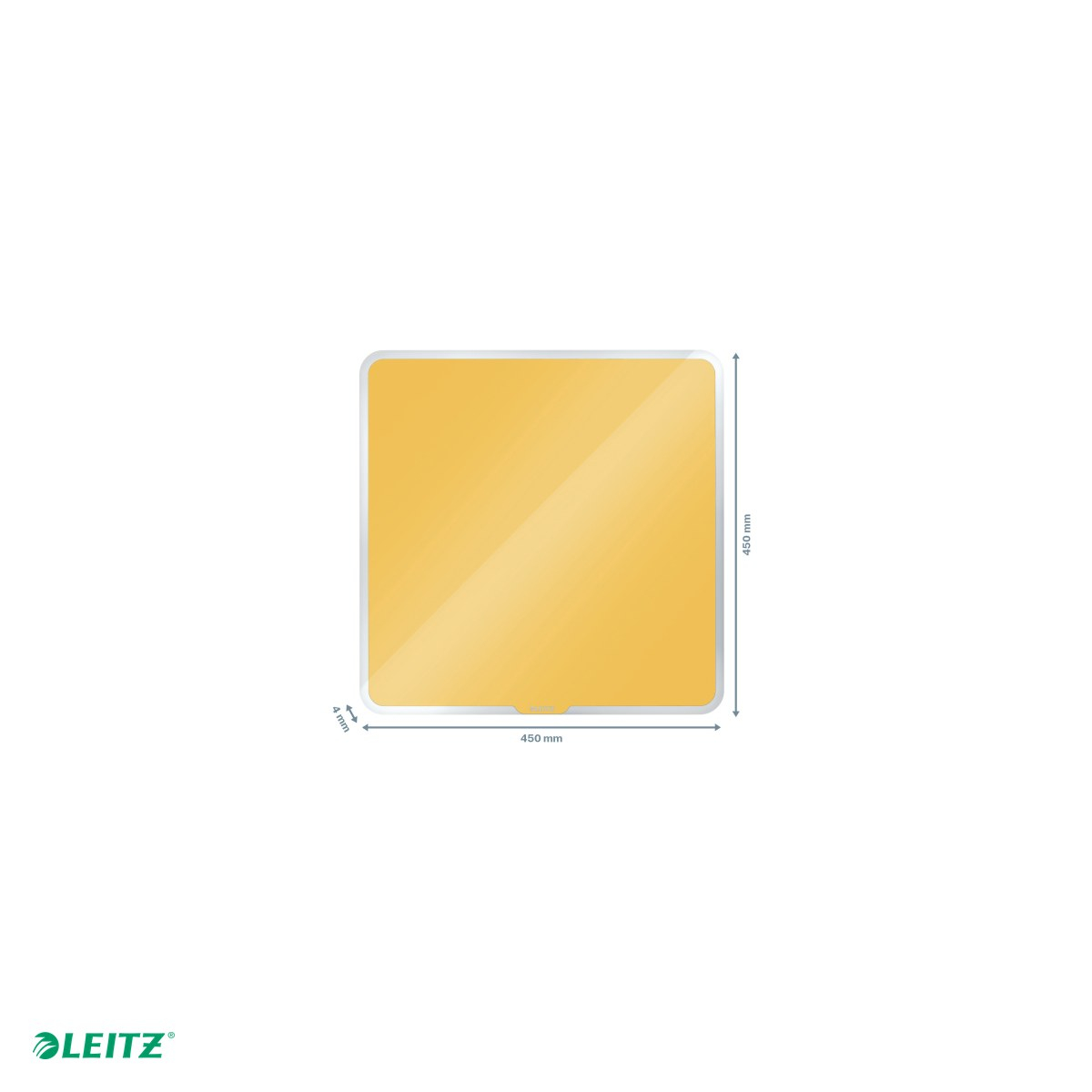 Tabla Leitz Cosy, sticla, magnetica, 45x45 cm, galben Chihlimbar [5]