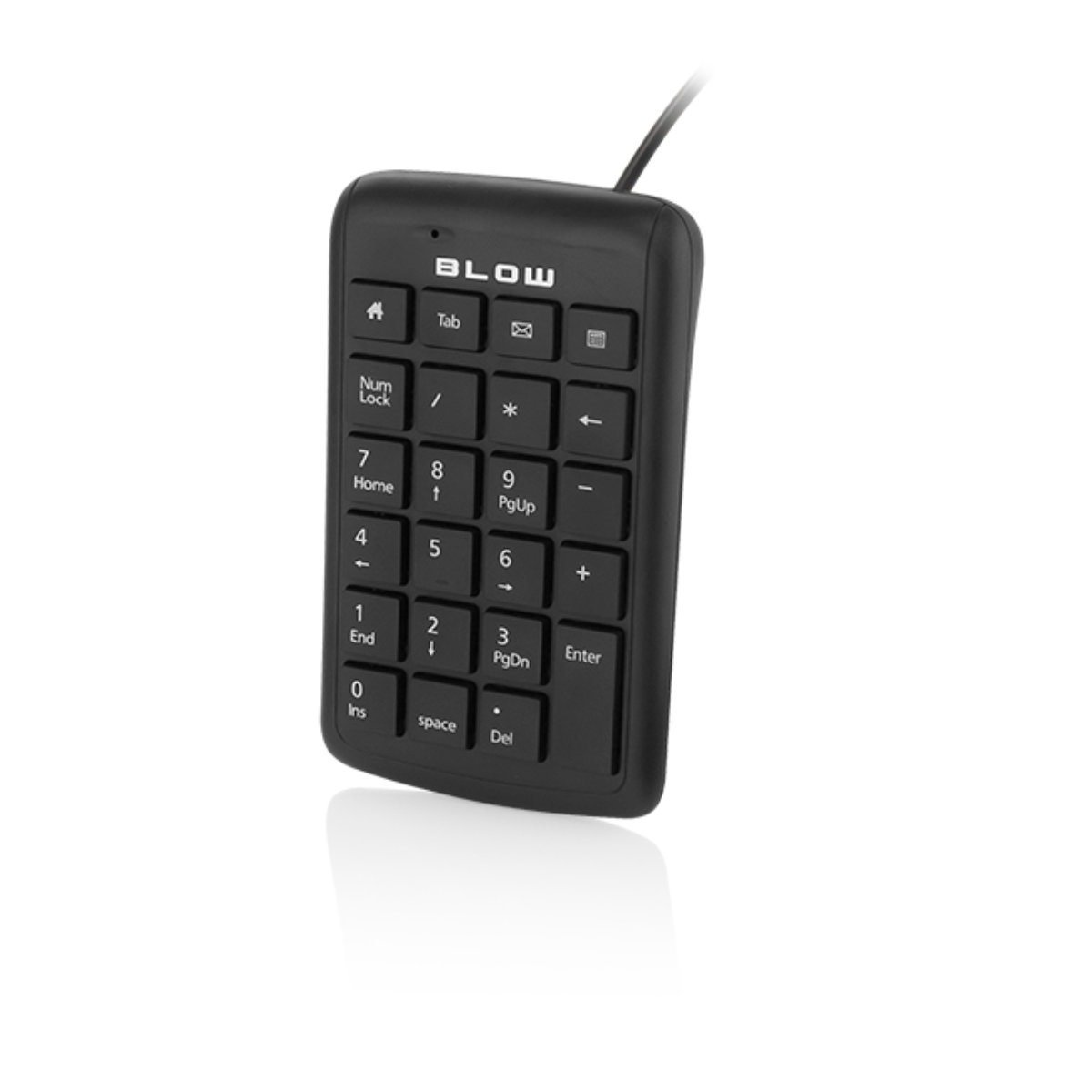 Tastatura numerica USB, BLOW KP-23 10727, 23 taste, lungime cablu 1.5m, neagra [1]