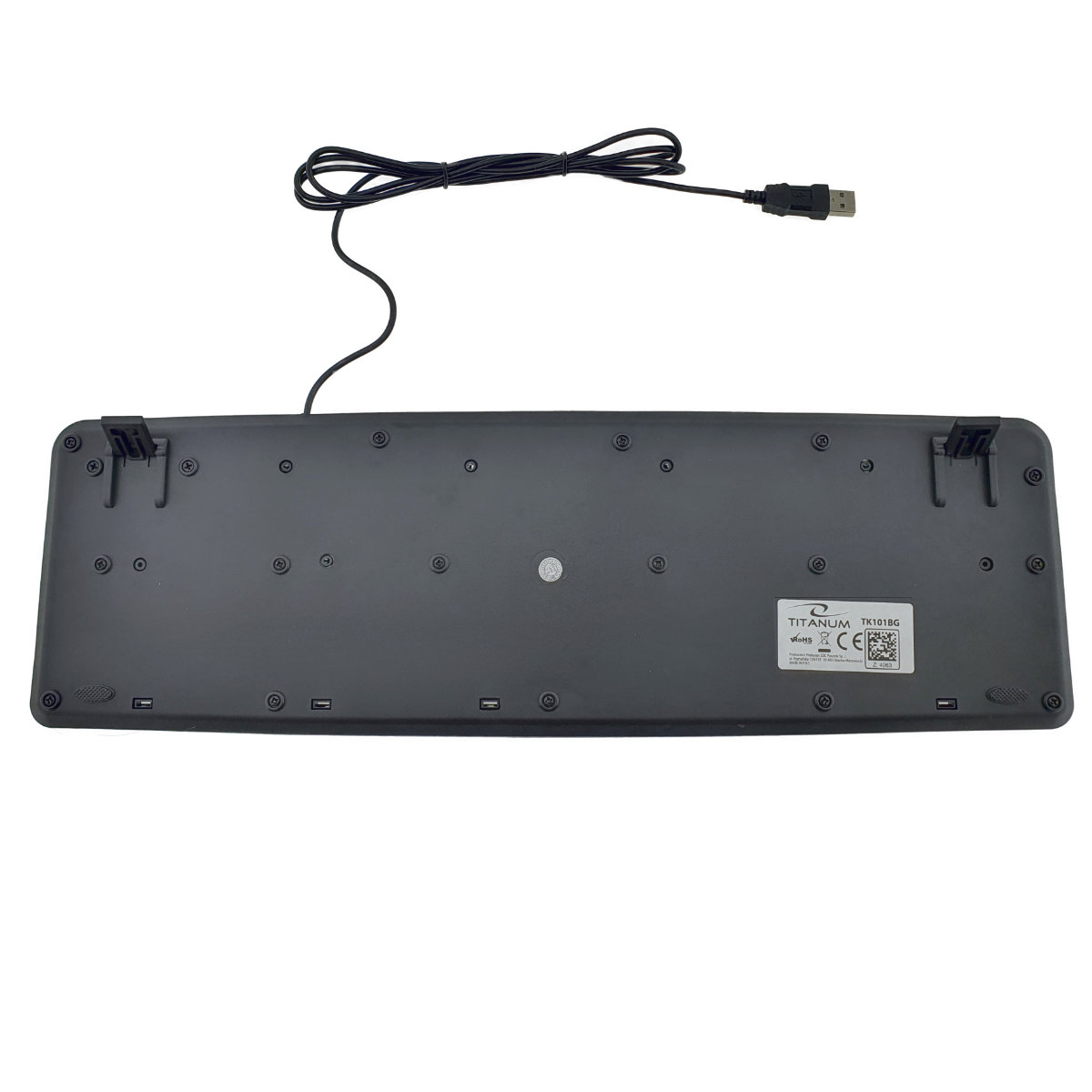 Tastatura standard, cu fir si conectare USB, Titanum BG 92686, 104 taste, Layout bulgaresc, neagra [4]