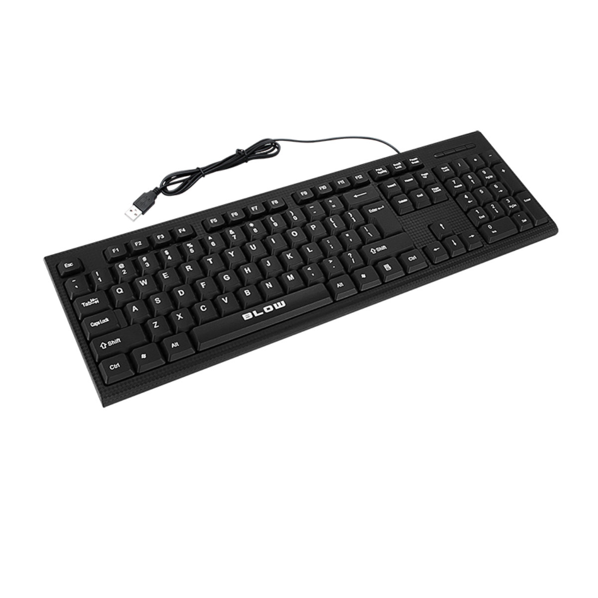 Tastatura USB, layout QWERTY, BLOW KP-106 10803, 104 taste, lungime cablu 1.5m , neagra [2]