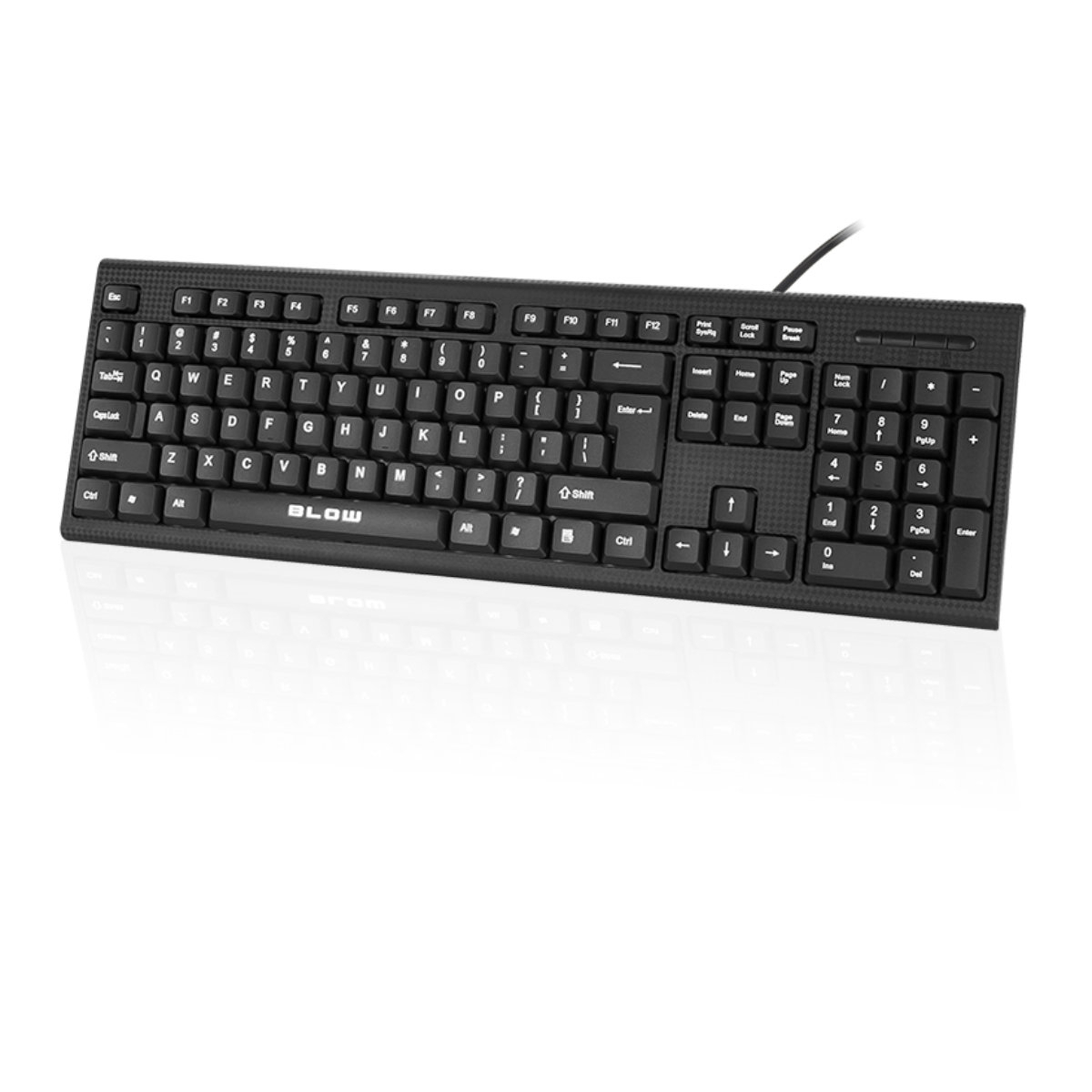 Tastatura USB, layout QWERTY, BLOW KP-106 10803, 104 taste, lungime cablu 1.5m , neagra [1]