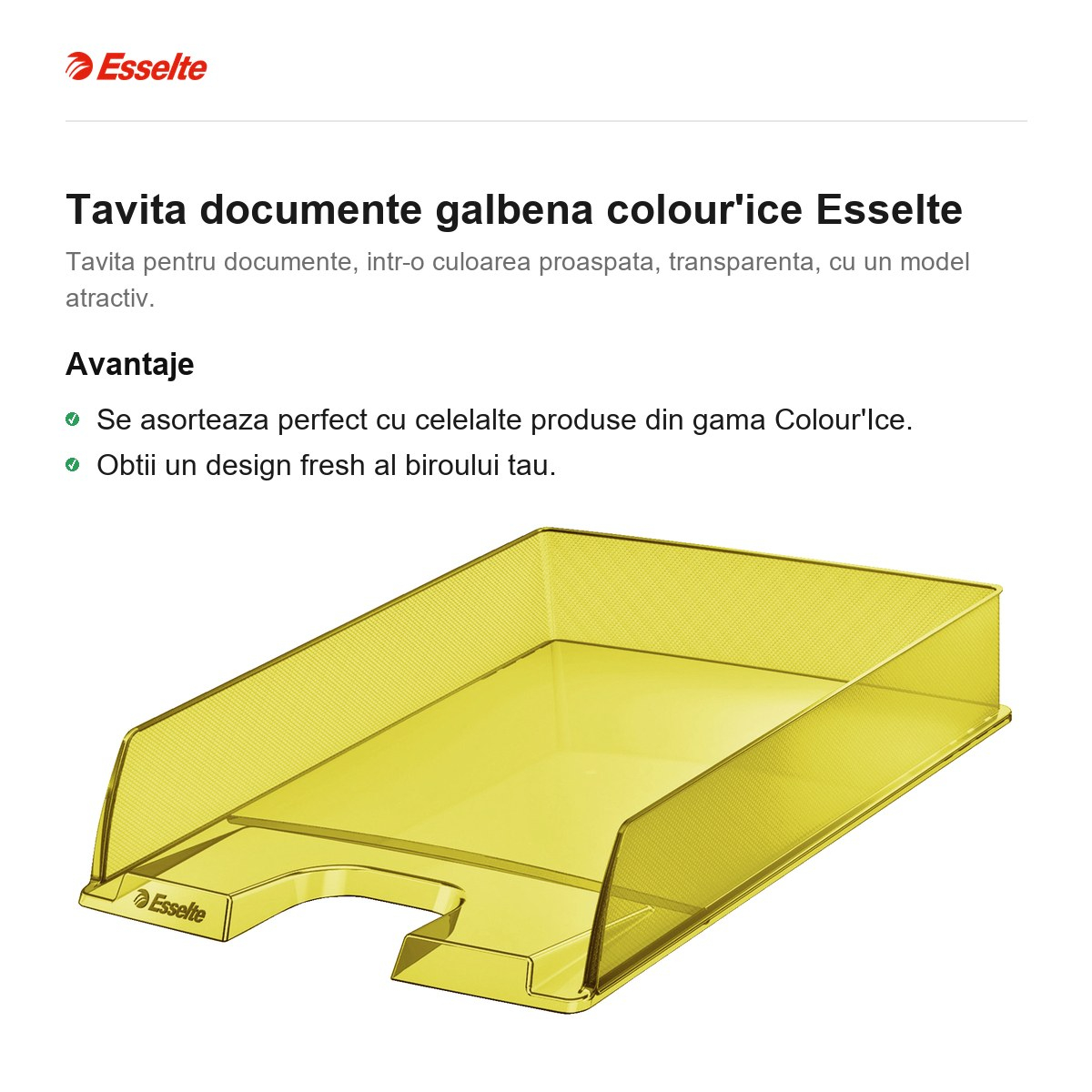 Tavita documente galbena colour'ice Esselte [2]