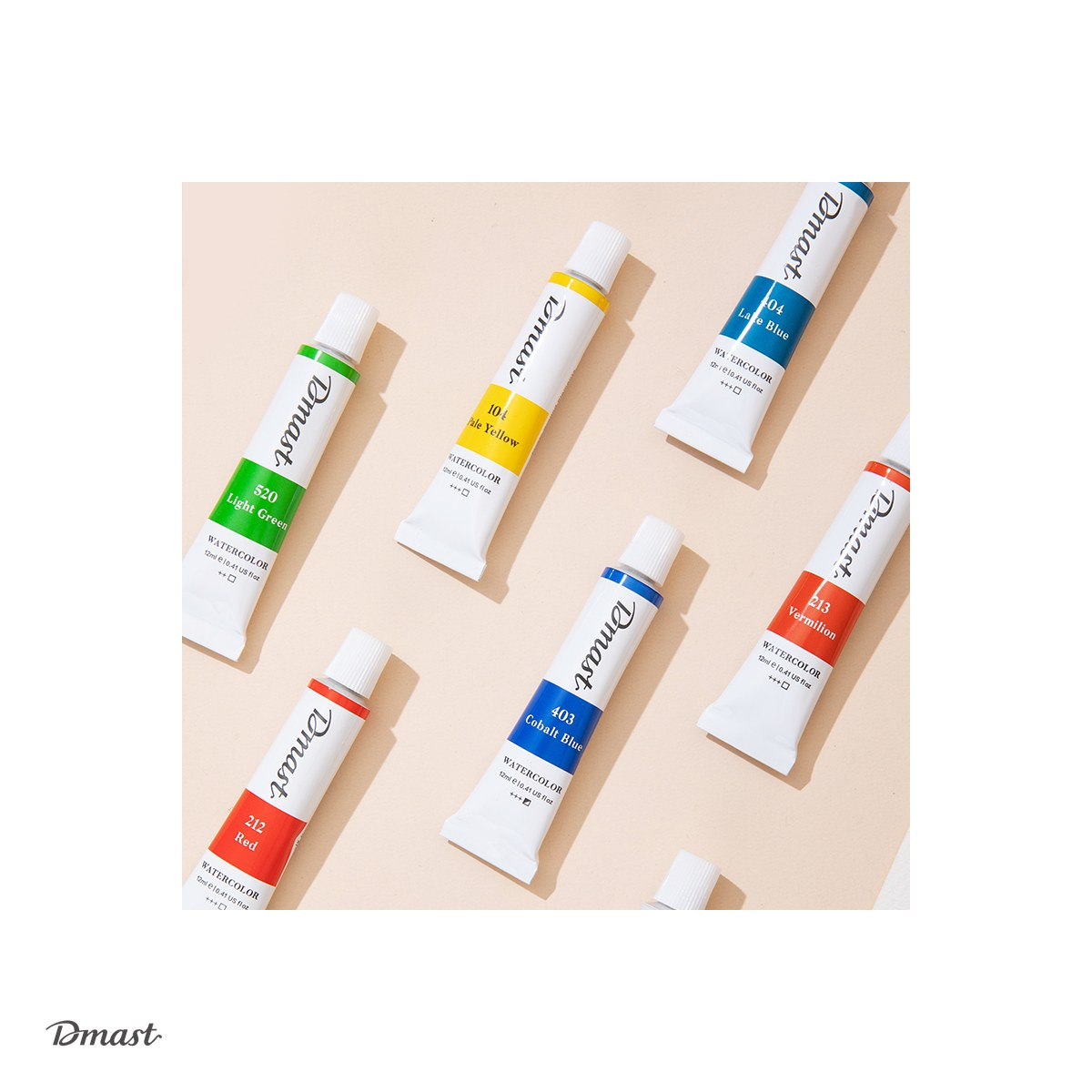 Tempera Dmast by Pebeo, acuarela 12 culori 12 ml, asortate [5]