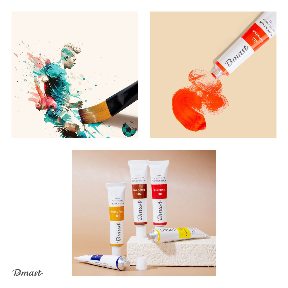 Tempera Dmast by Pebeo, acuarela 36 culori 12 ml, asortate [4]